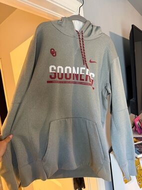 Nike Oklahoma Sooners Grey Hoodie